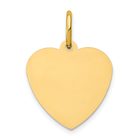 Sterling Silver/Gold-plated Small Heart Disc with Name Charm - Picture 4 of 4
